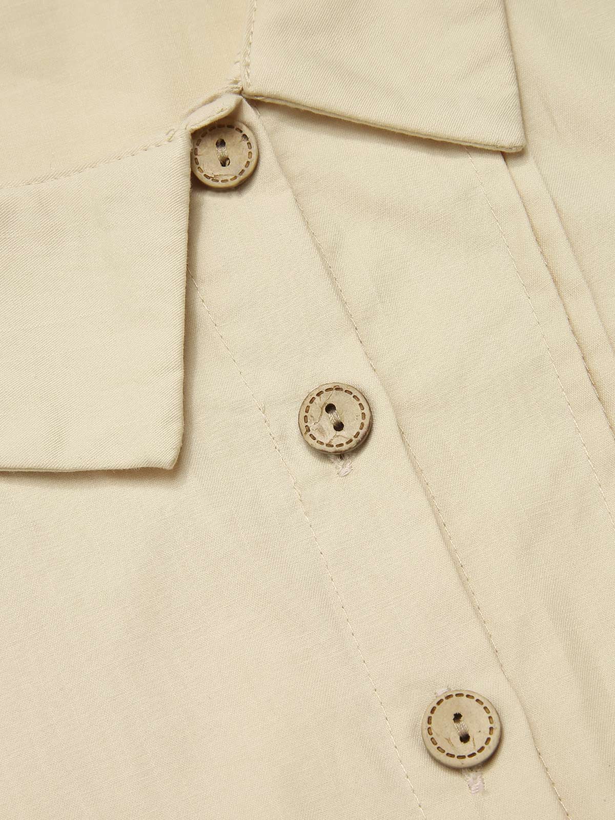 2PCS 1930s Cotton Solid Blouse & Suspender Pants - Image 7