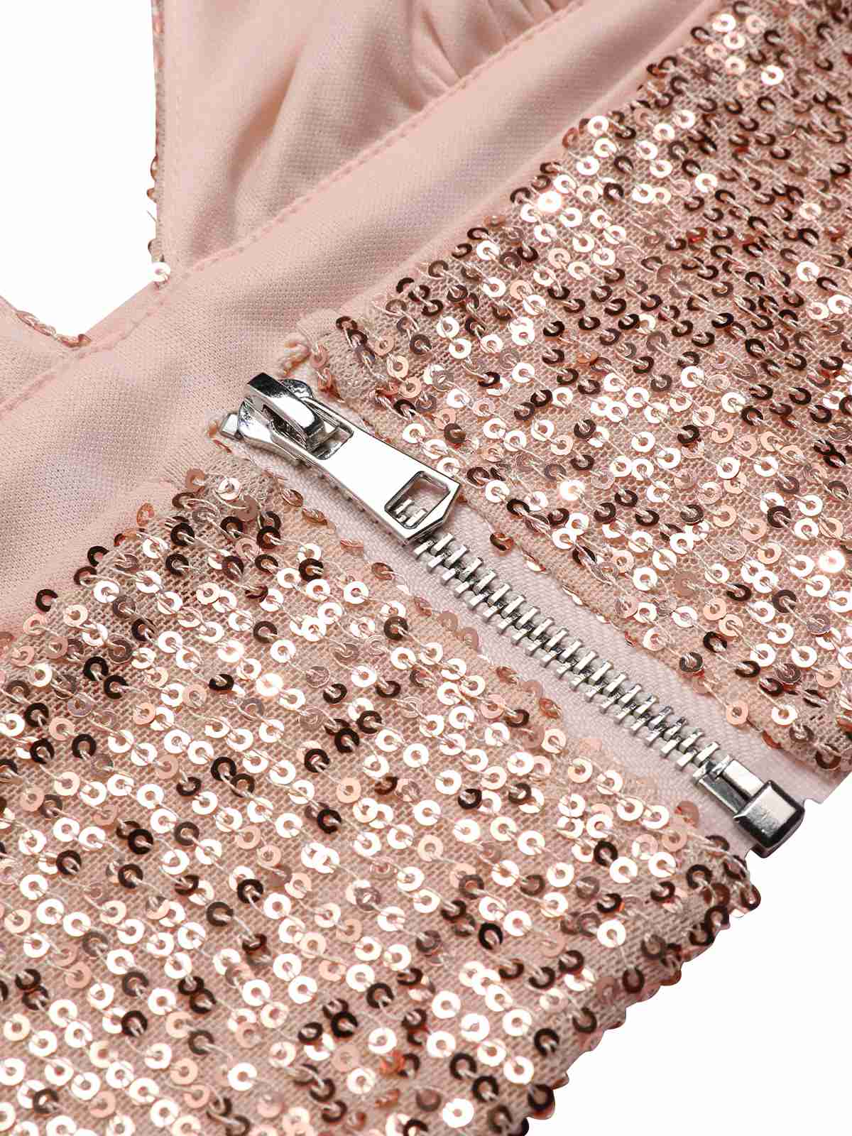 2PCS 1930s Sequined Halter Crop Top & Wide Leg Pants - Image 8