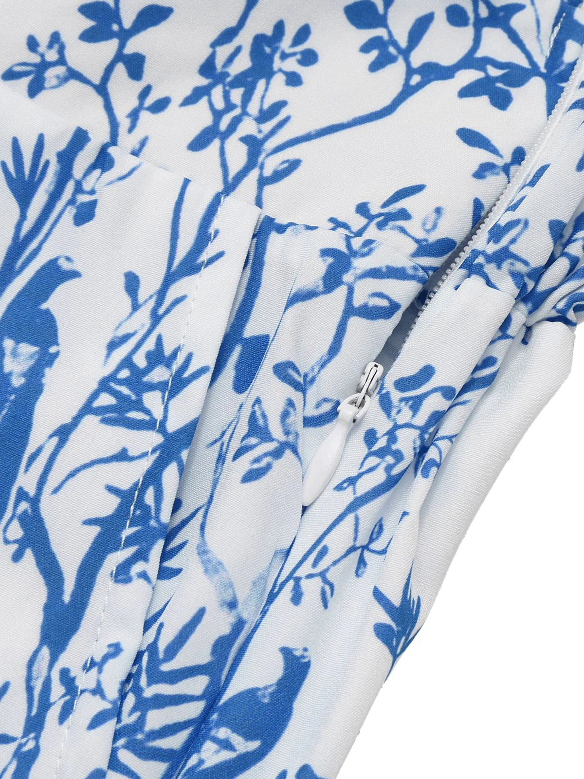 2PCS 1930s Solid Dolman Blouse & Floral Pants - Image 10