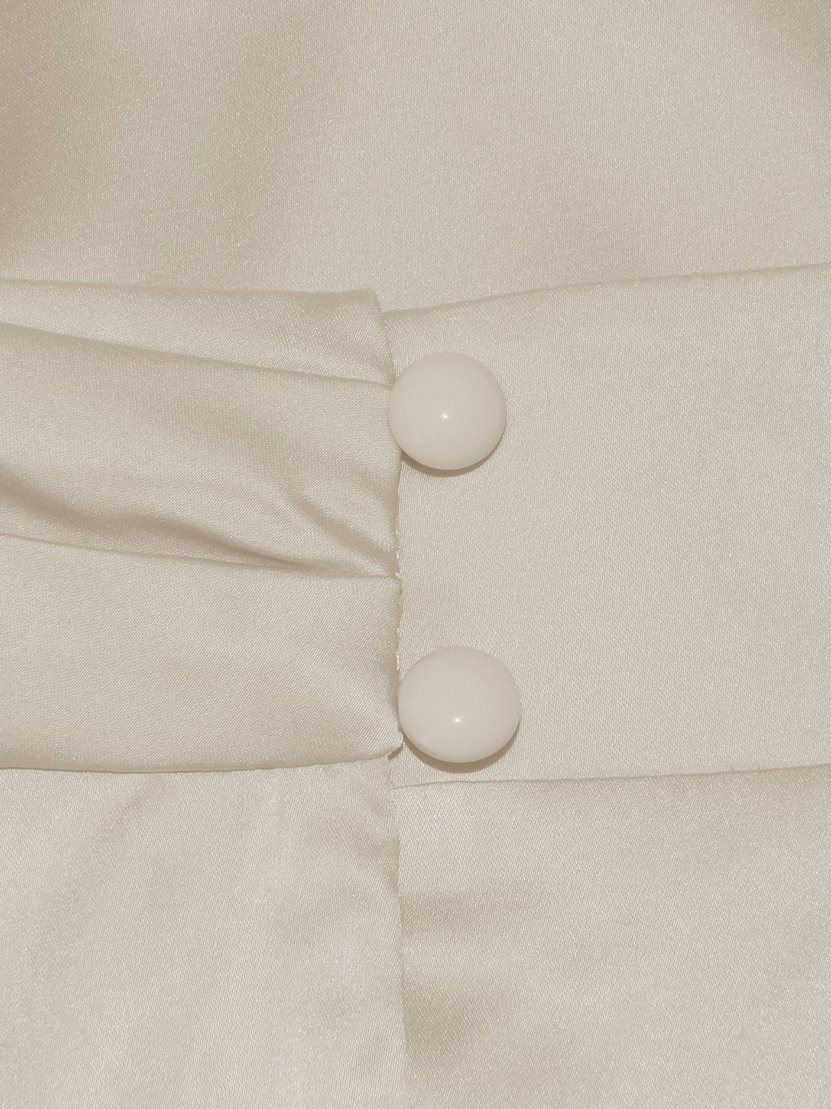 2PCS 1930s Solid Satin Mock Collar Top & Fishtail Skirt - Image 6