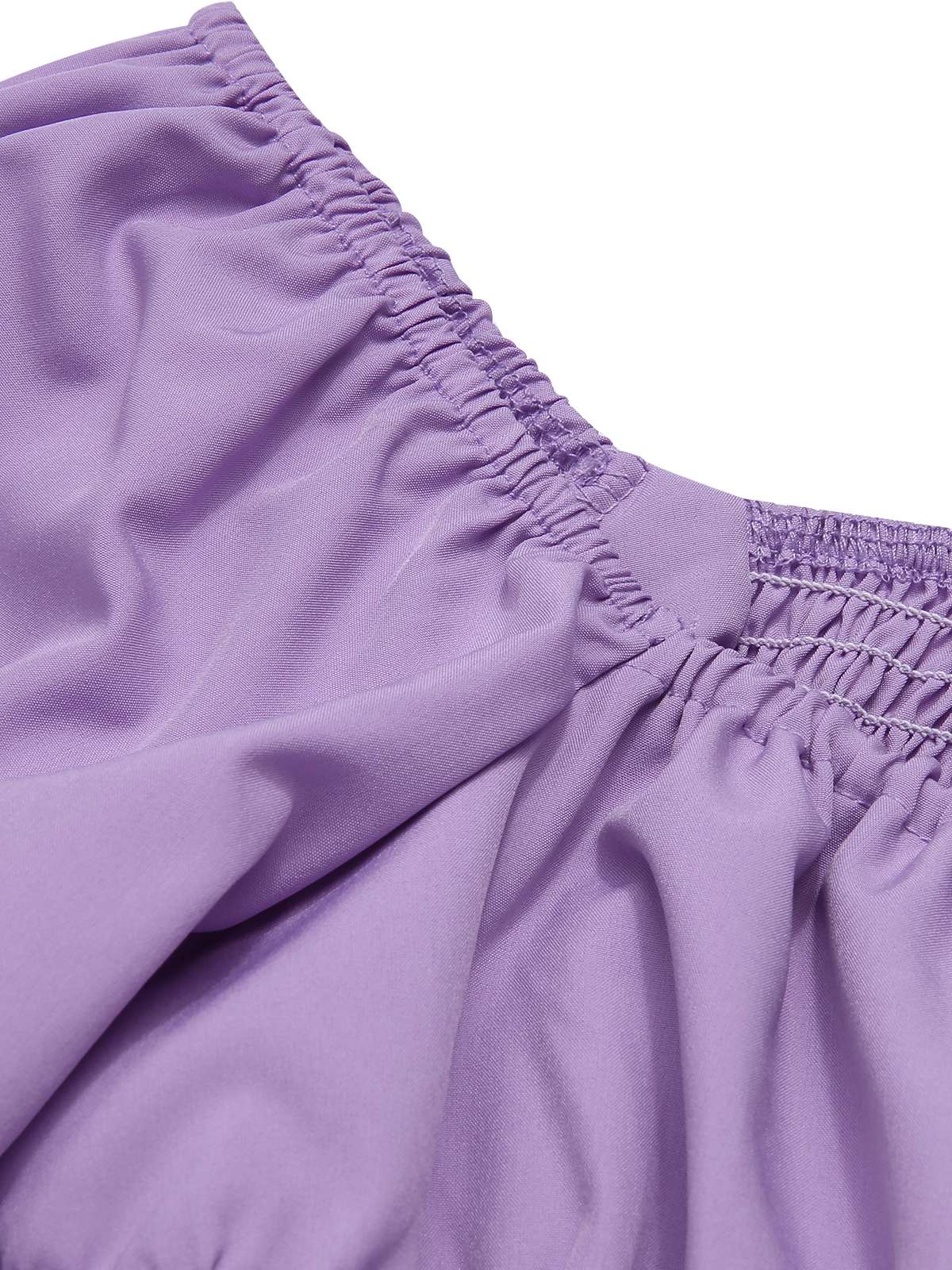 2PCS 1930s Square Neck Trumpet Sleeve Top & Pleated Skirt - Image 5