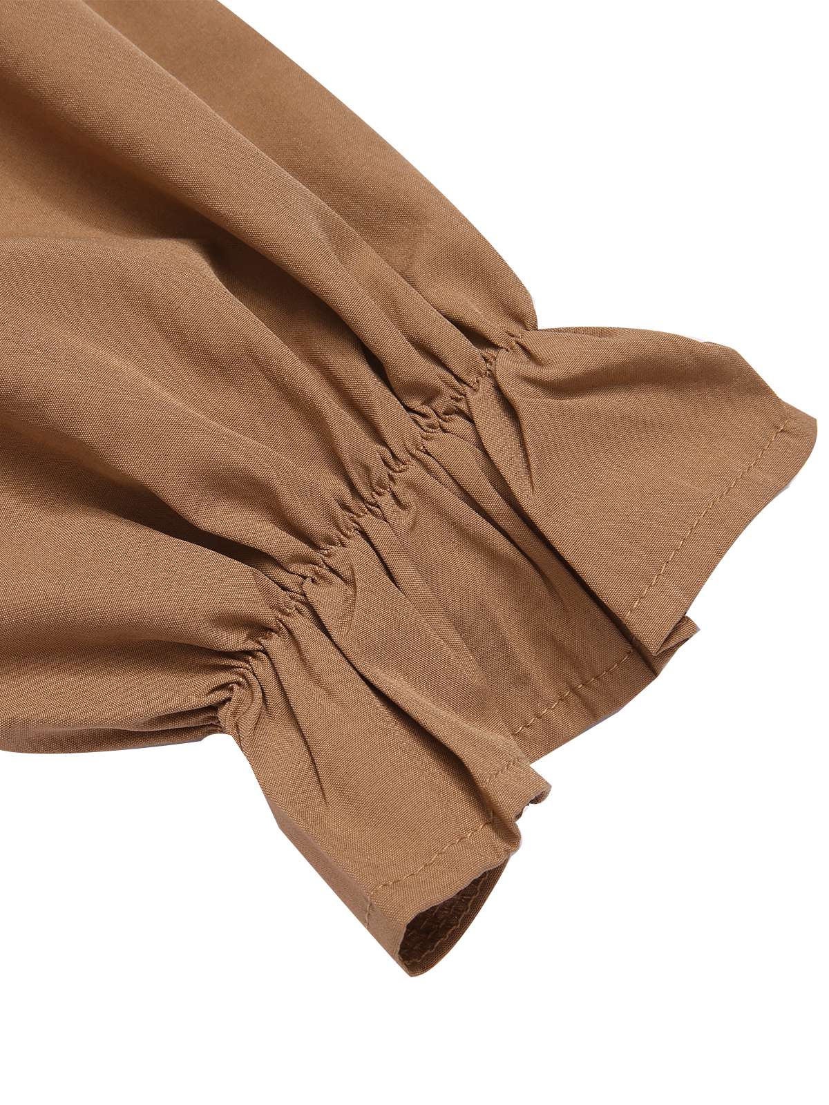 2PCS 1930s Square Neck Trumpet Sleeve Top & Pleated Skirt - Image 9