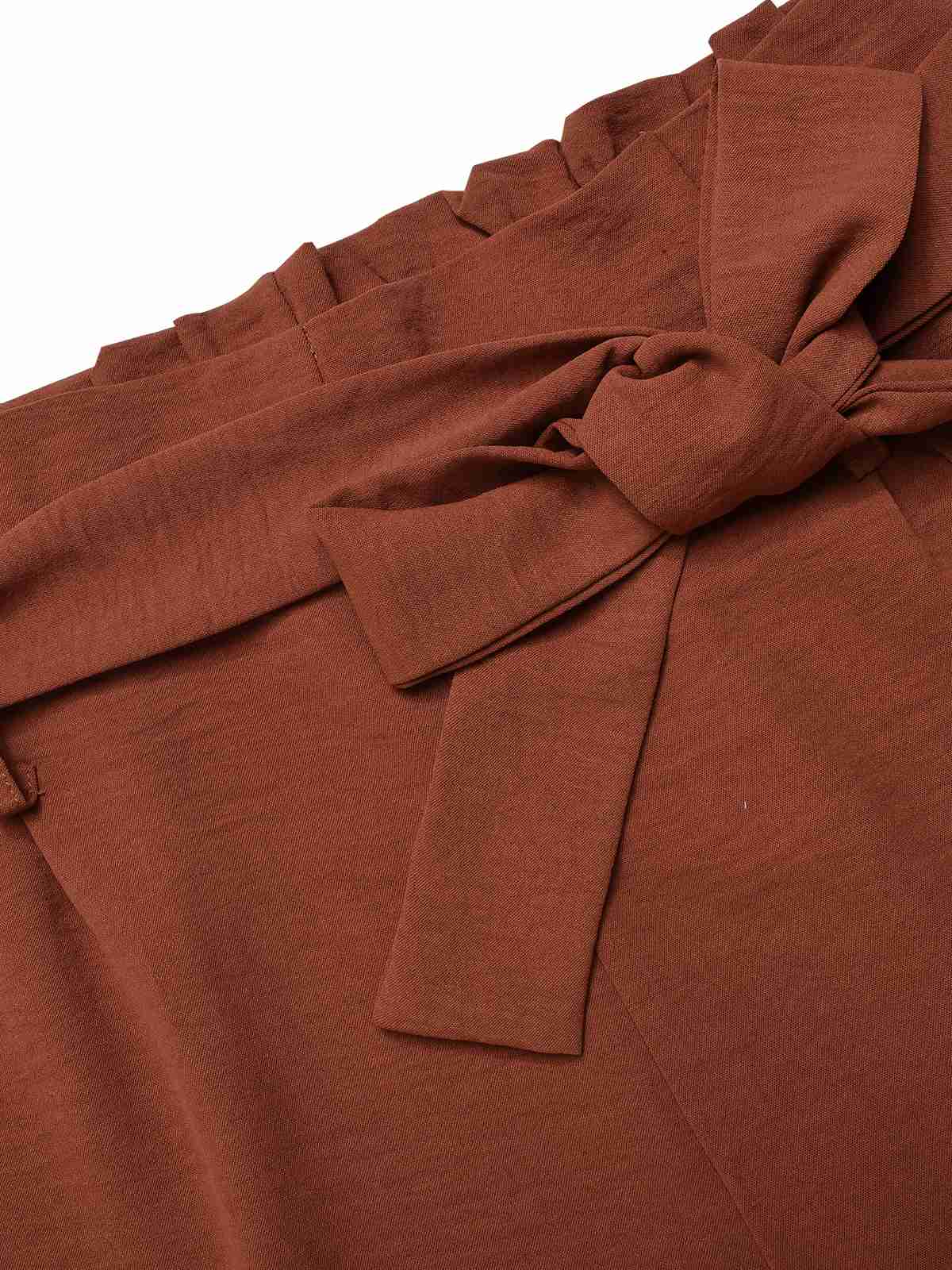 2PCS 1930s V-Neck Top & Wide Leg Lounge Pants - Image 4