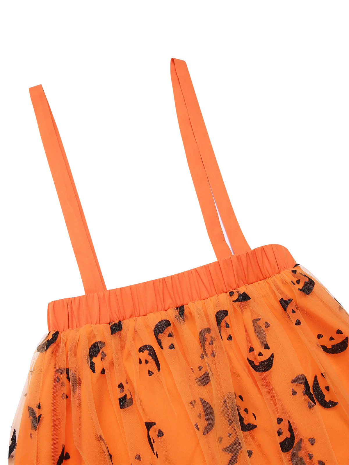 2PCS 1940s Halloween Peter Pan Collar Blouse & Smiley Face Mesh Skirt - Image 10