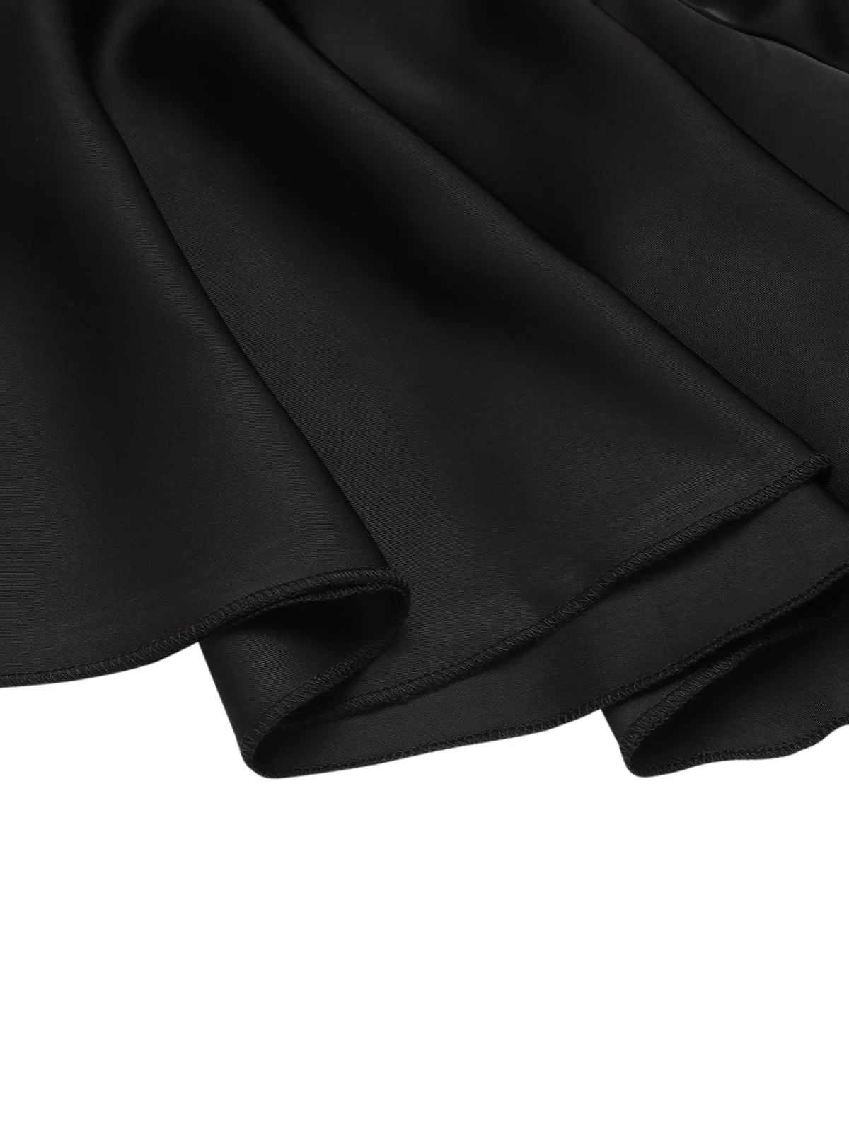 2PCS 1950s Black Solid Blouse & Suspender Skirt - Image 8