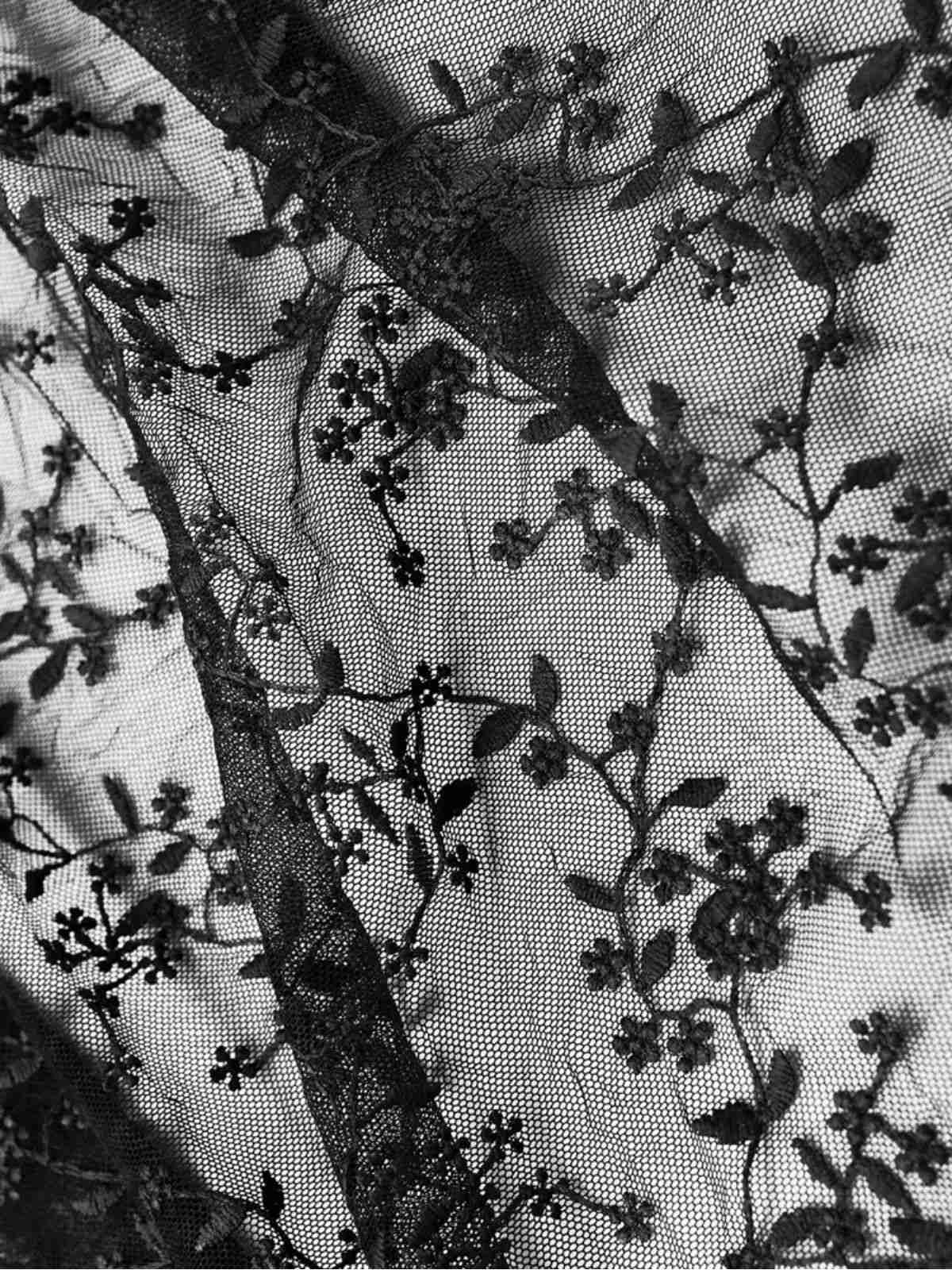 2PCS 1950s Ethnic Floral Lace-Up Dress & Apron - Image 9