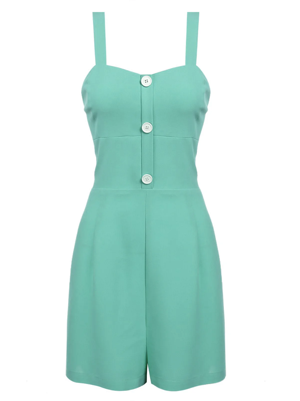 Green 1950s Romper & Cherry Skirt - Image 4