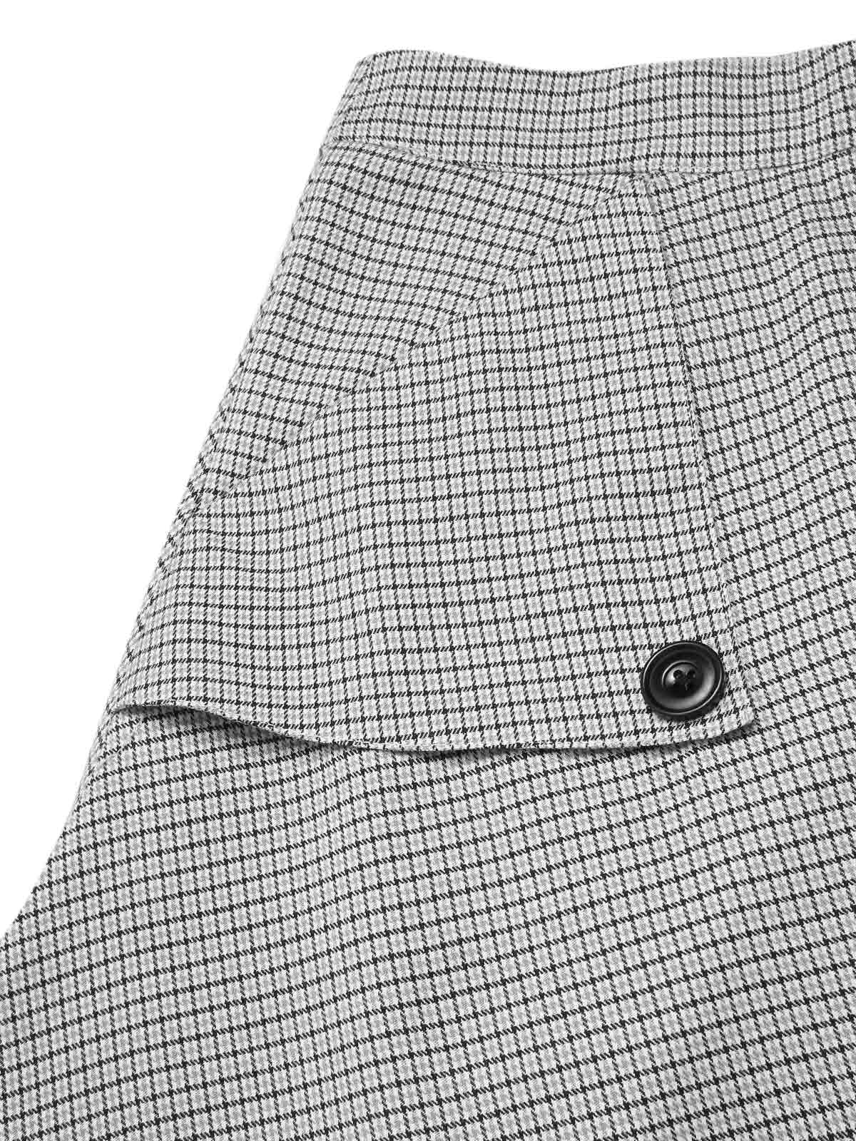2PCS 1950s Off-Shoulder Top & Pocket Plaids Skirt - Image 10