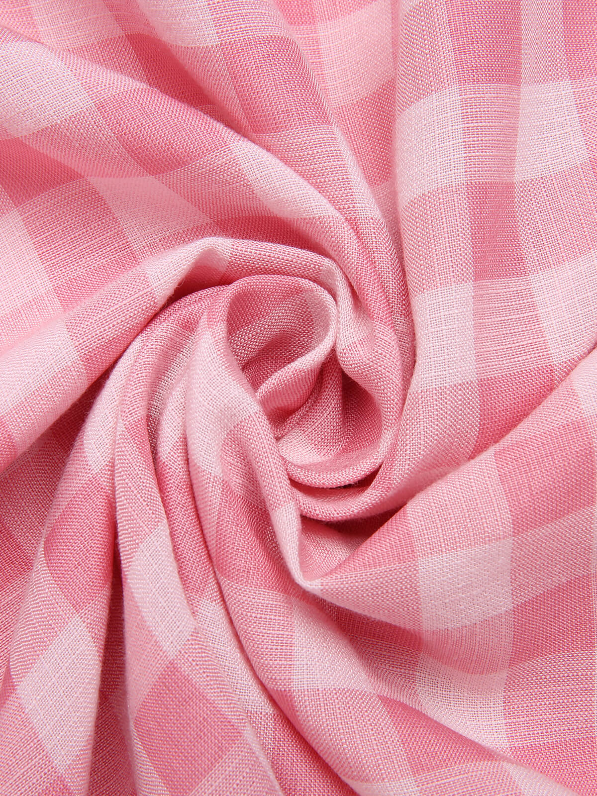 2PCS 1950s Pink Plaid Skirt & Romper With Belt - Image 15