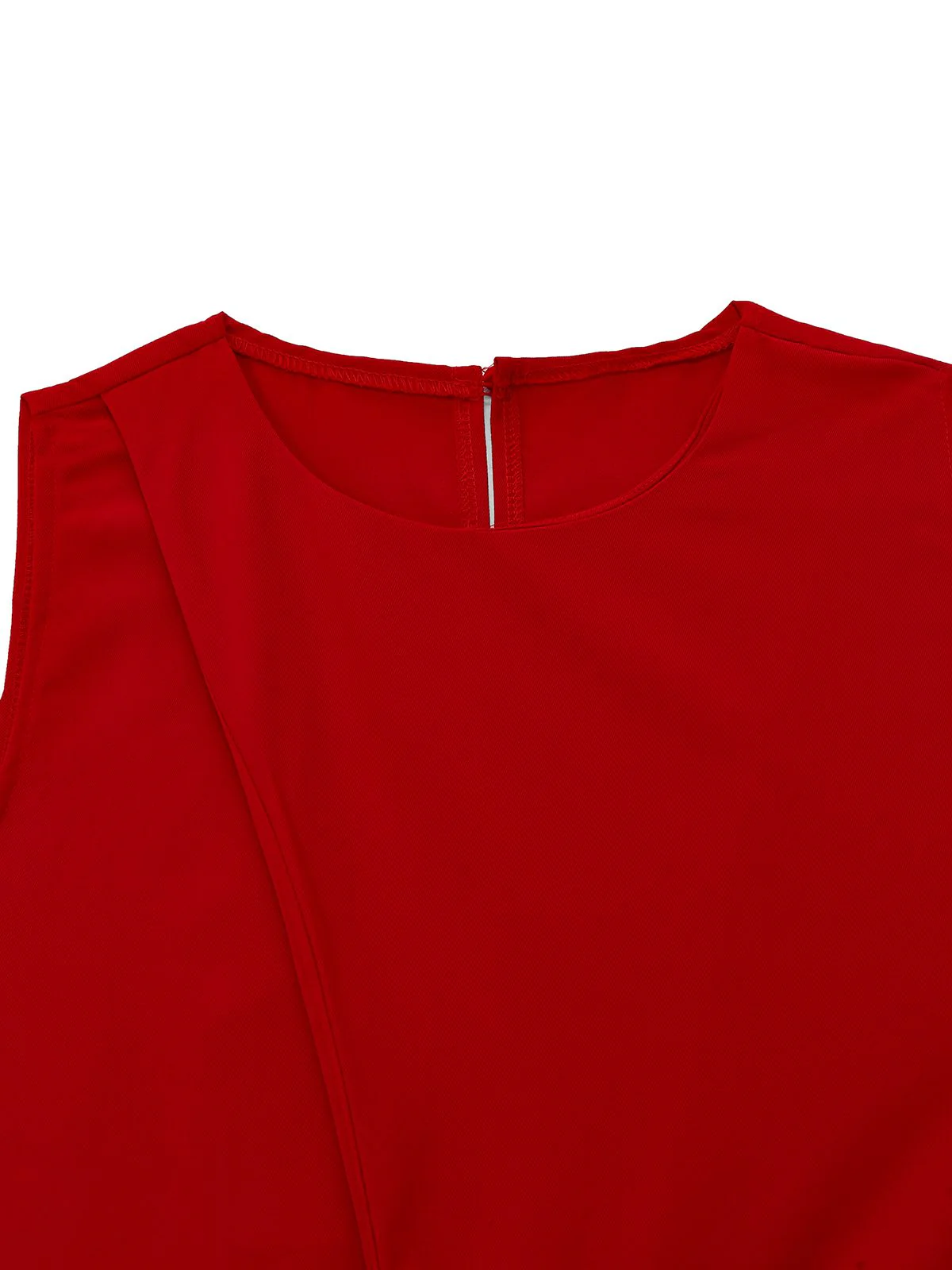 2PCS 1960s Sleeveless Vest & Belted Waist Pants - Image 4