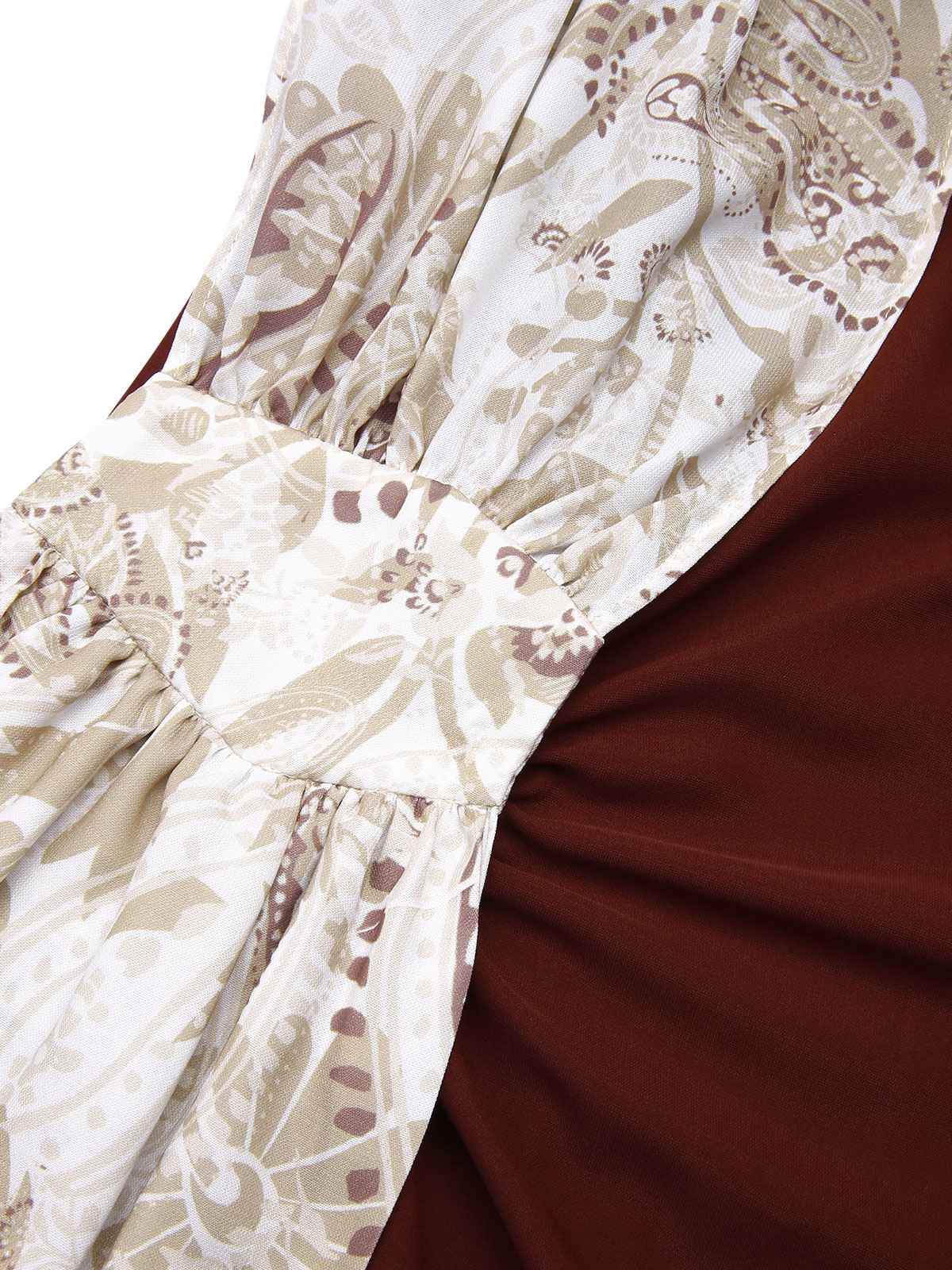 2PCS 1960s Solid Bodycon Dress & Floral Outwear - Image 8