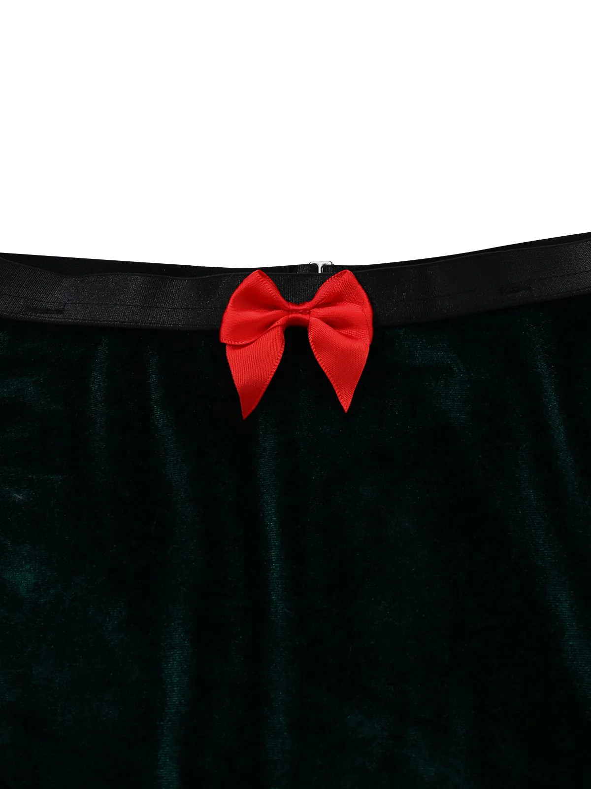 2PCS 1970 Christmas Velvet Top & Skirt Set - Image 5