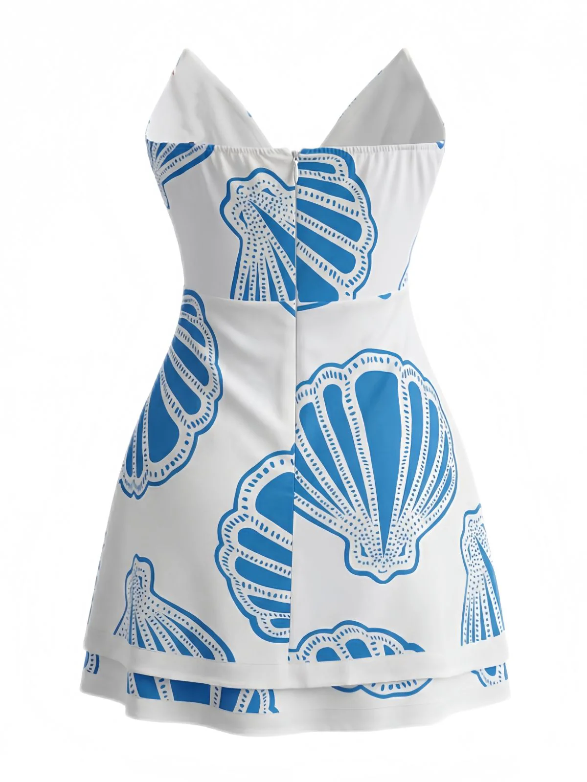 2PCS 1970s Boho Shell Bandeau Top & Skirt Set - Image 3