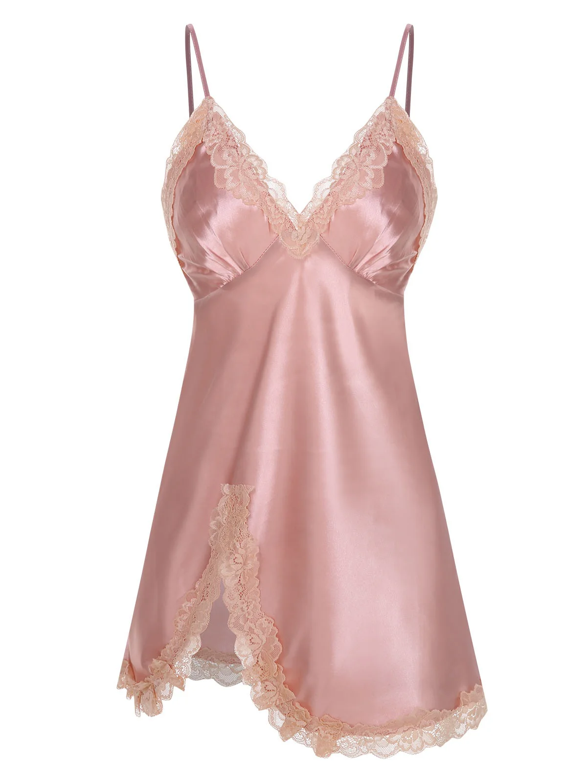 2PCS 1970s Lace Suspender Nightdress & Robe - Image 8