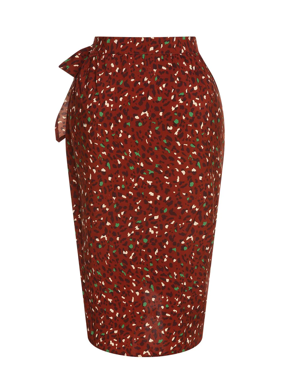 2PCS 1970s Long Sleeves Top & Dots Skirt - Image 8