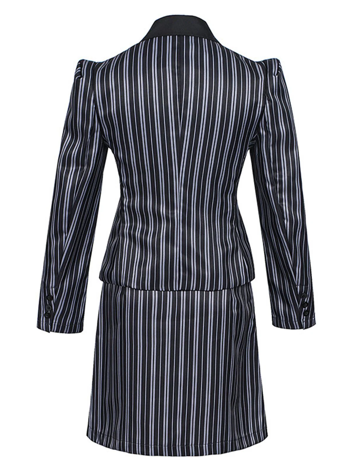 2PCS 1970s Wicked Vertical Striped Top & Patchwork Skirt - Image 3