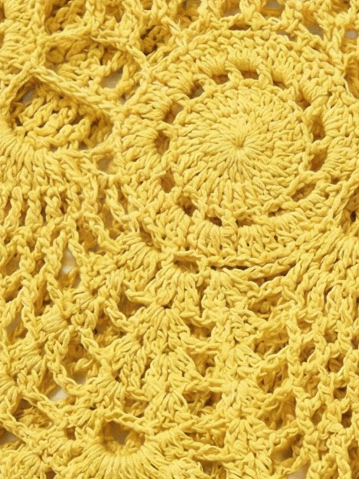 2PCS 1980s Solid Crochet Cover Up Set - Image 6