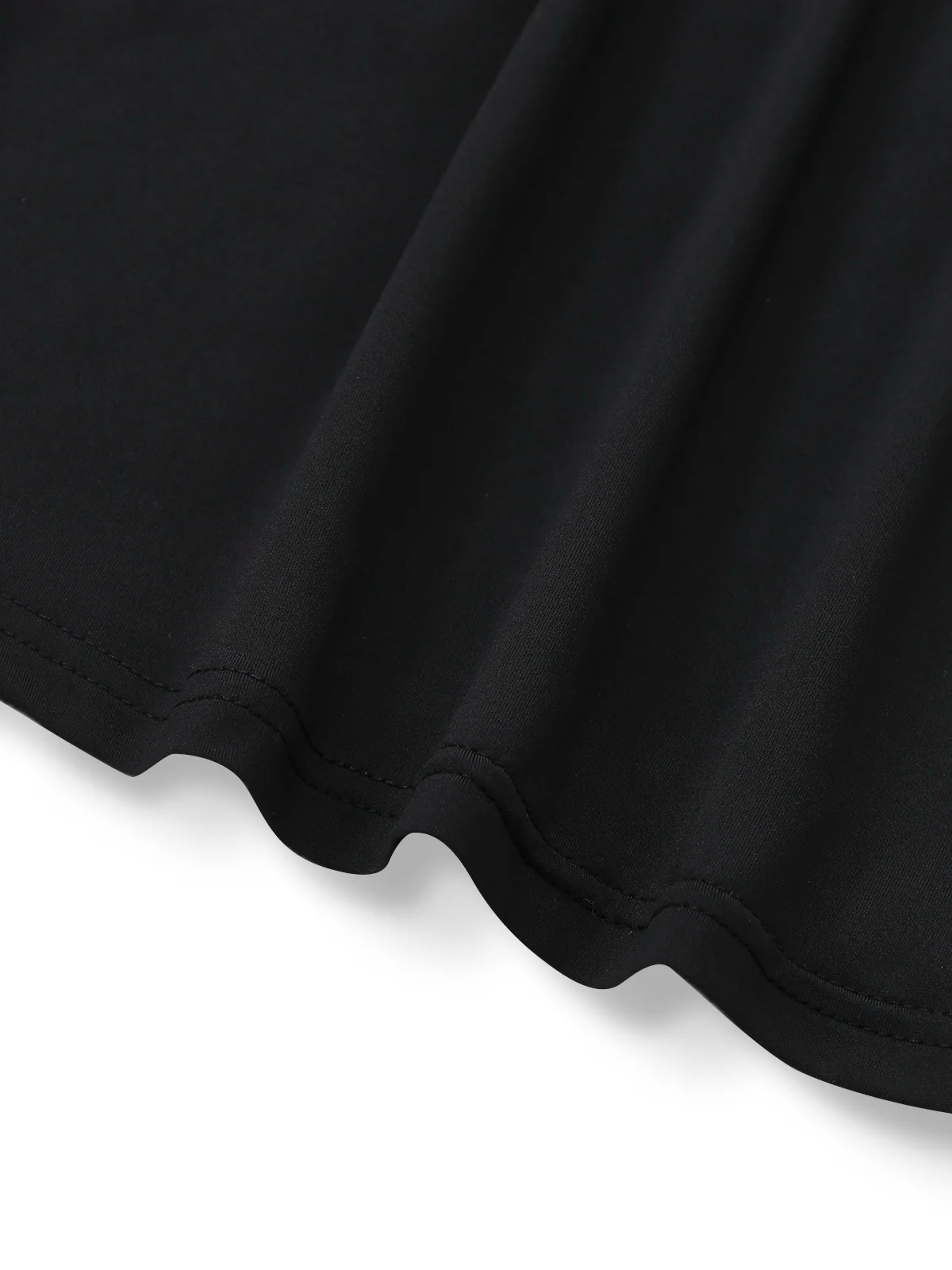 2PCS Black 1930s Binding Stand Collar Knitted Top & Wide-Leg Pants - Image 7