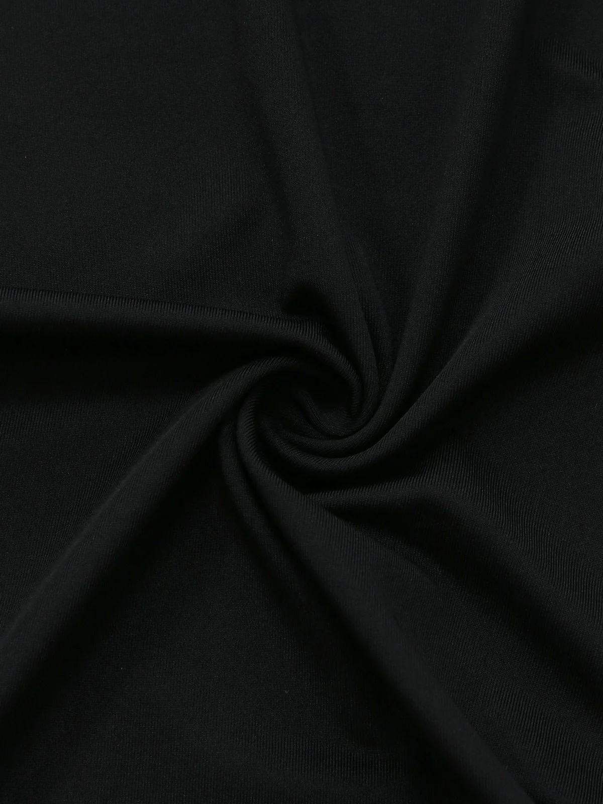 2PCS Black 1930s Turtleneck Top & Floral Skirt - Image 8