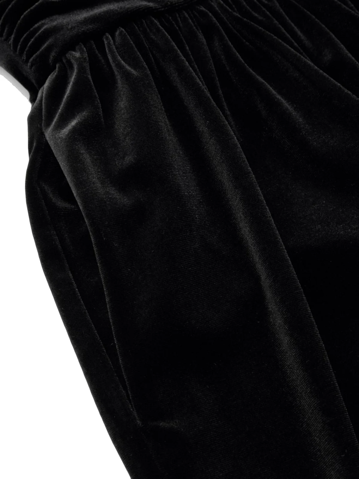 2PCS Black 1950s Mesh Top & Velvet Jumpsuit - Image 7