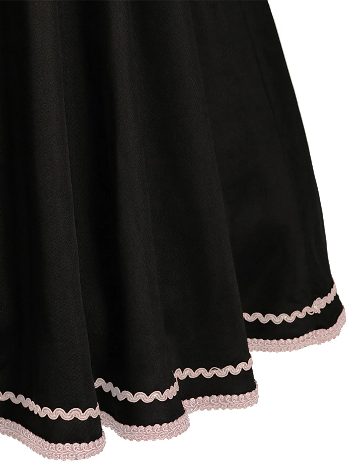 2PCS Black 1950s Oktoberfest Dress With Embroidered Apron - Image 6