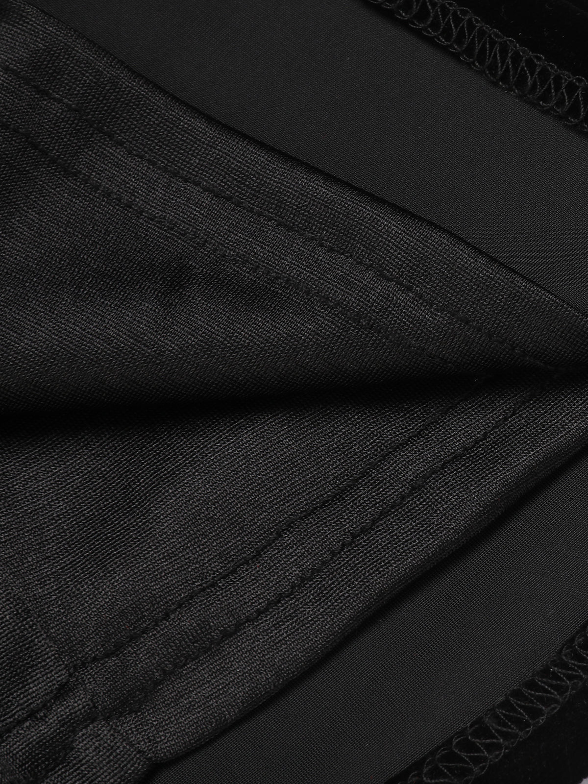 2PCS Black 1960s Solid Dress & Plush Cape - Image 4