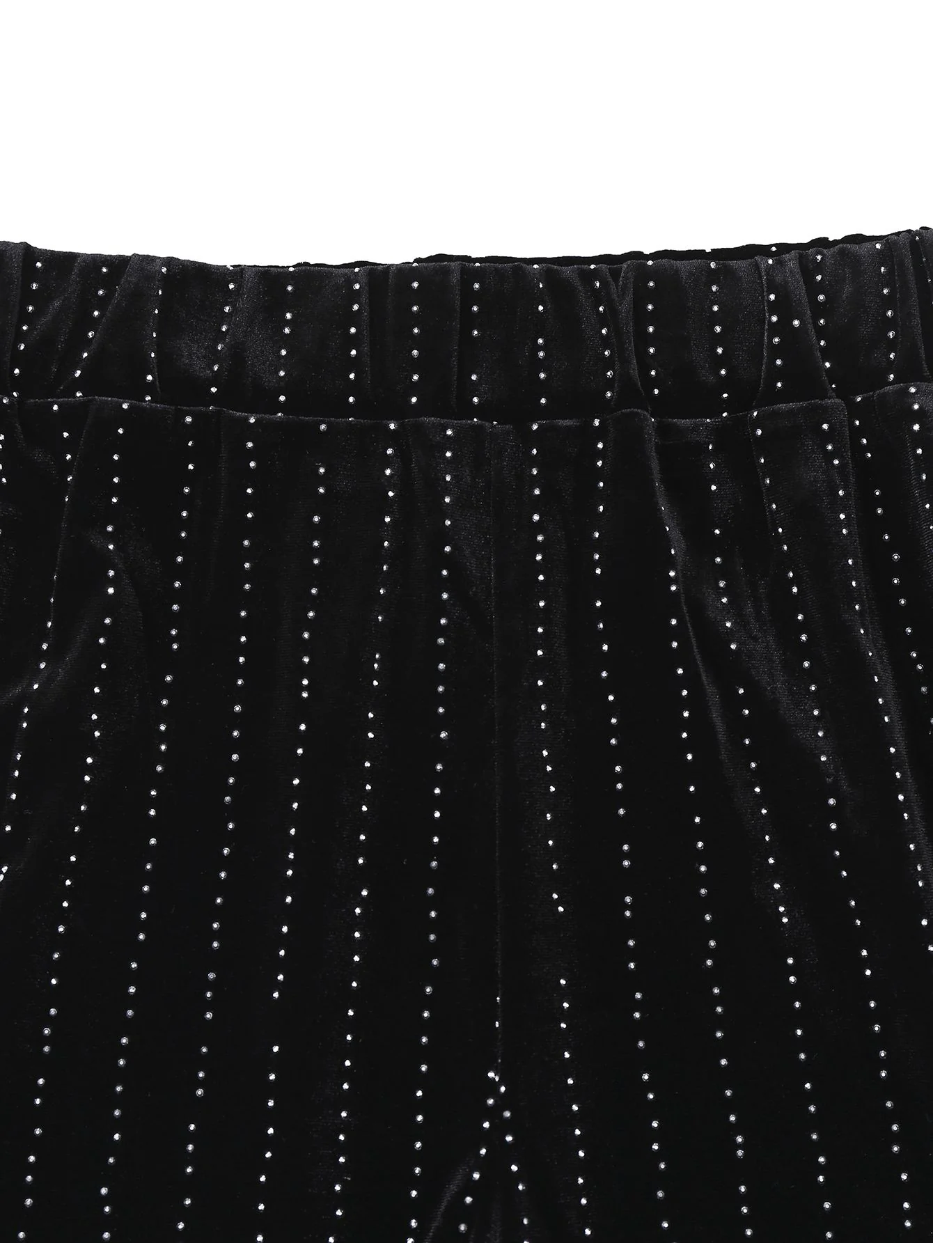 2PCS Black 1960s Velvet Sequin Blazer & Pants Set - Image 7