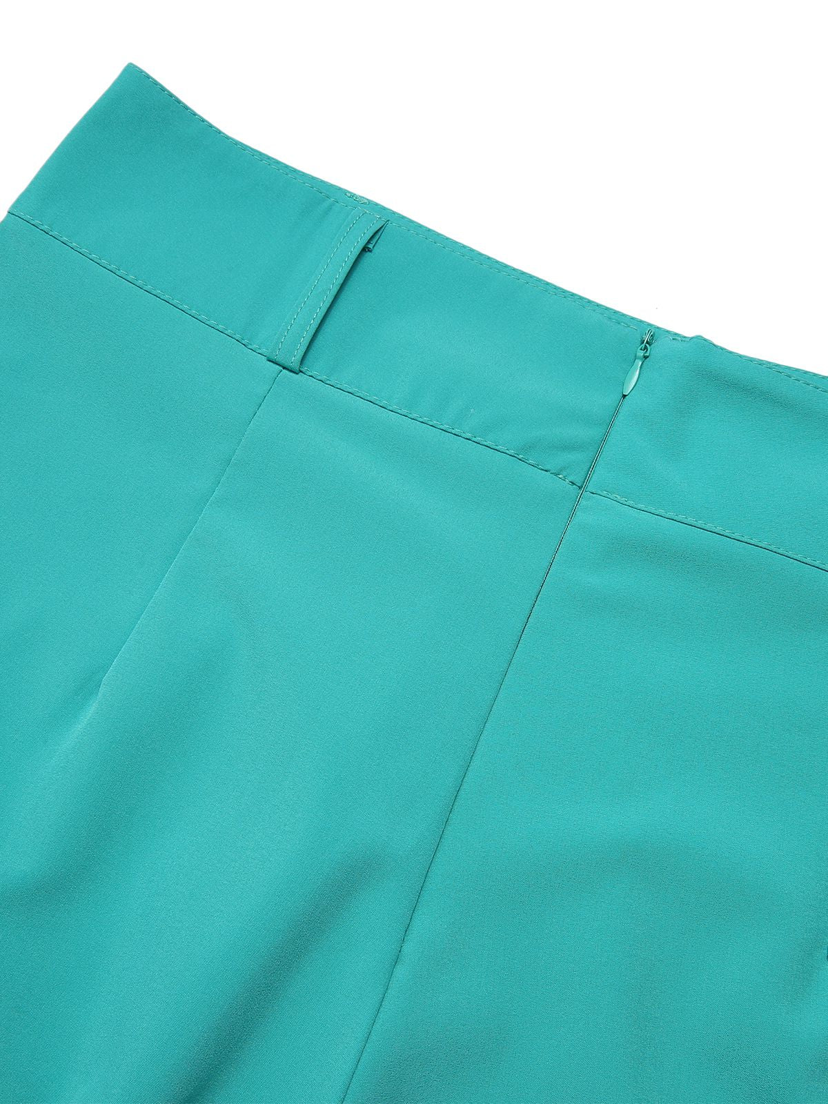 2PCS Blue 1970s Tropical Blouse & Shorts With Belt - Image 7