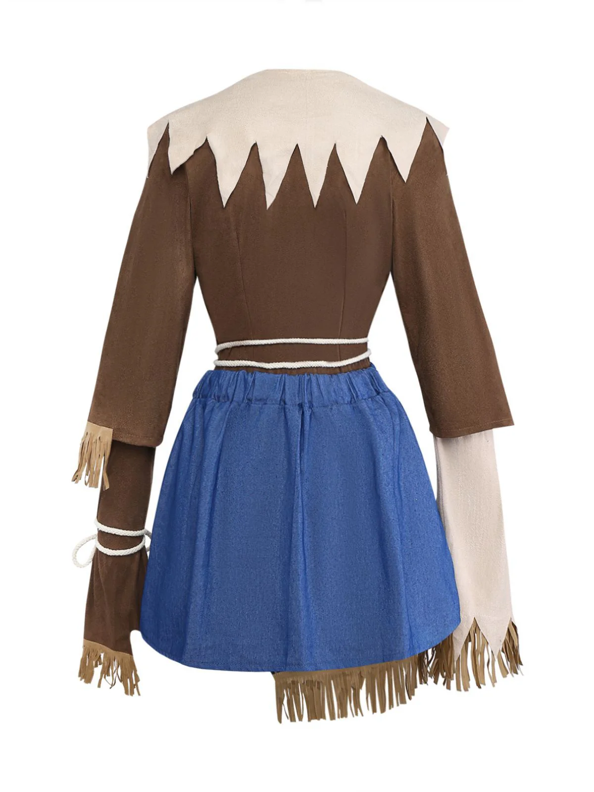 2PCS Brown 1960s Halloween Scarecrow Set - Image 3