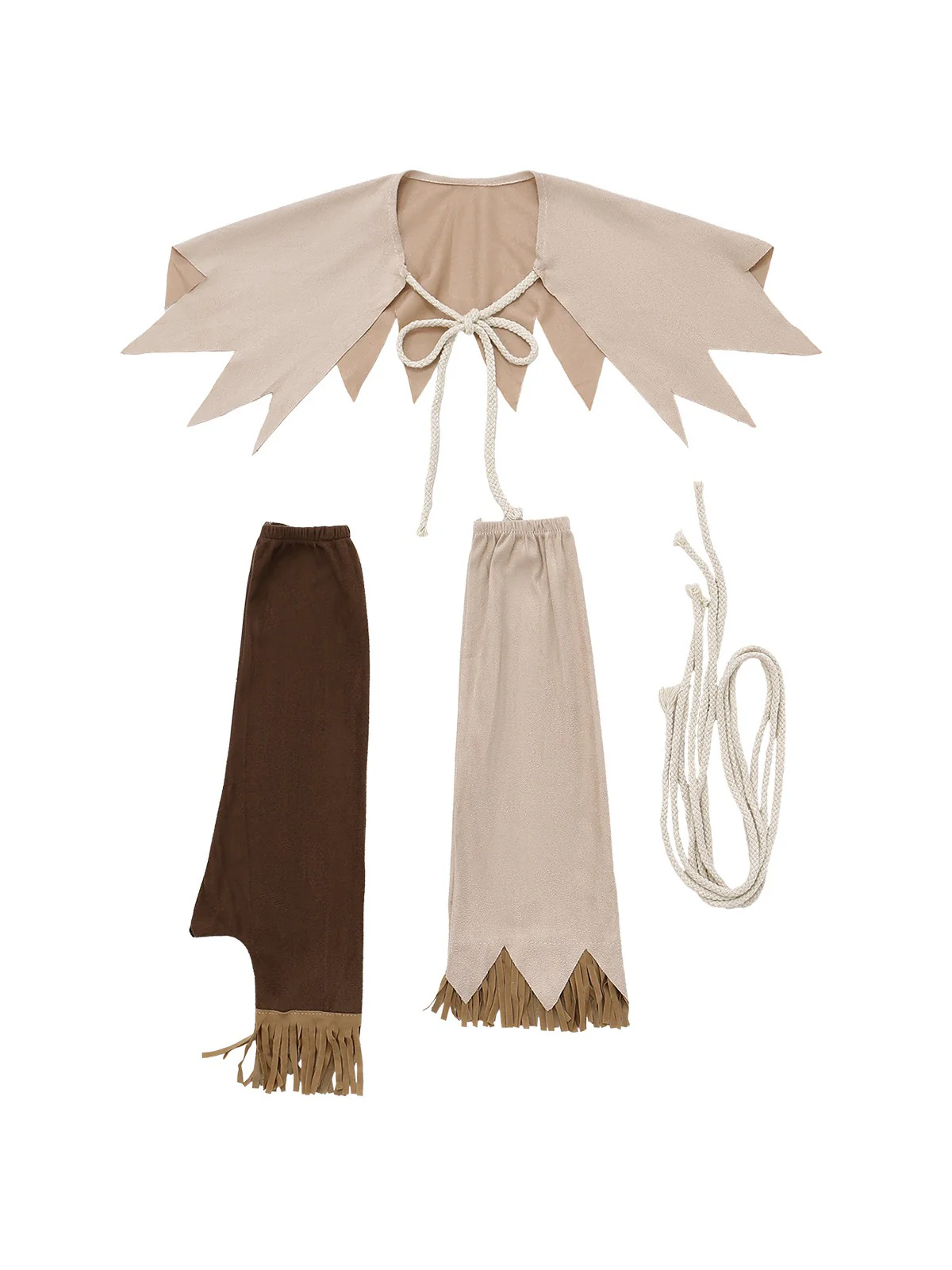 2PCS Brown 1960s Halloween Scarecrow Set - Image 4