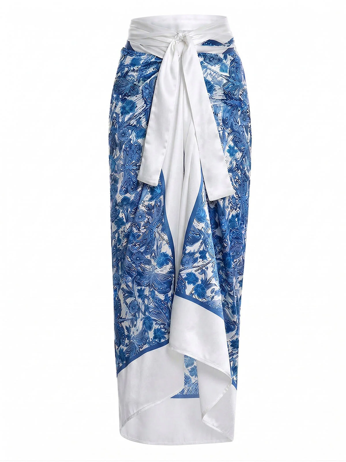 [Pre-Sale] 2PCS Dark Blue 1960s Dragonfly Print Bikini Set & Cover-Up - Image 3