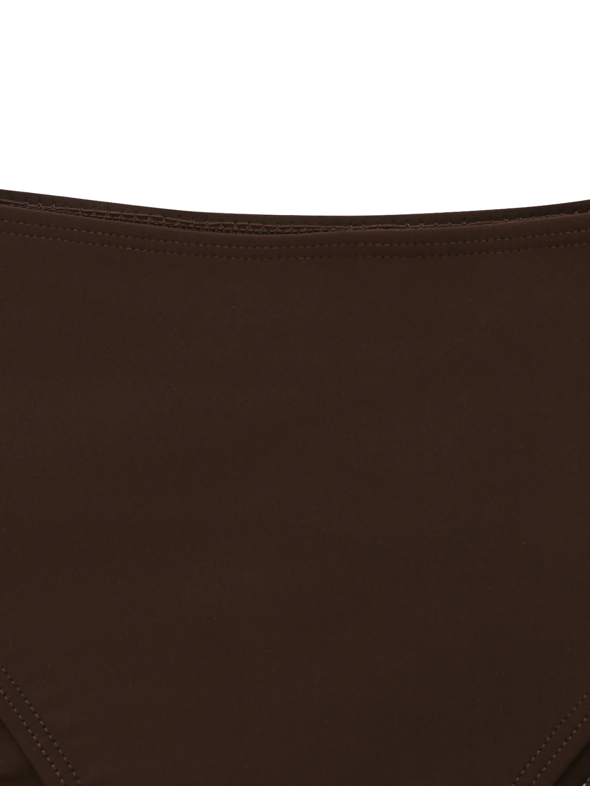 2PCS Dark Brown 1950s Solid Shell Tankini Set - Image 6