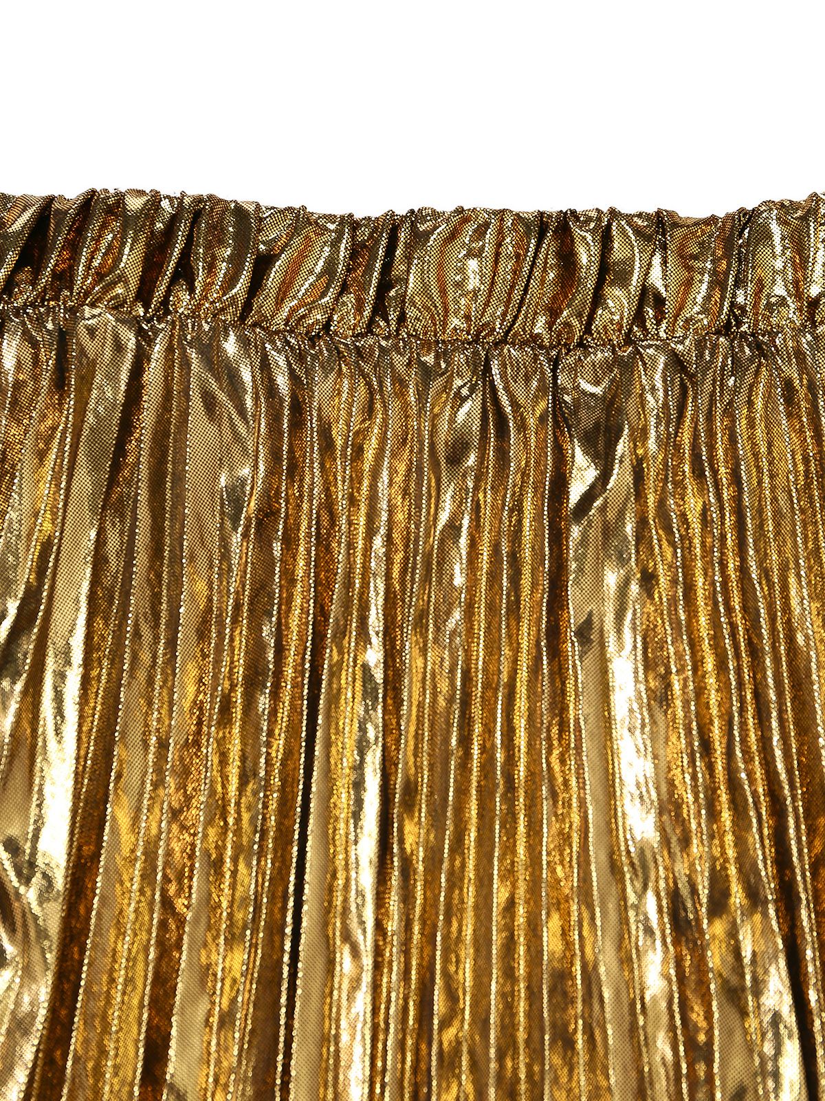 2PCS Gold 1980s Sequined 3D Floral Swimsuit & Cover-Up - Image 12