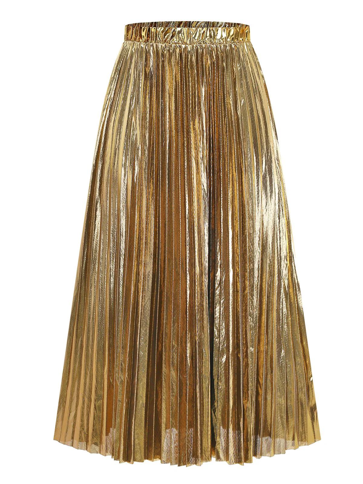 2PCS Gold 1980s Sequined 3D Floral Swimsuit & Cover-Up - Image 8