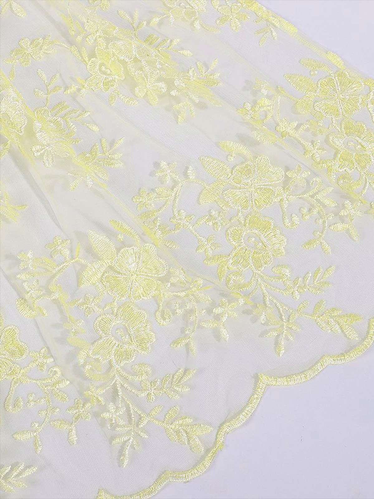 2PCS Green 1950s Ribbon Floral Dress & Embroidered Apron - Image 5