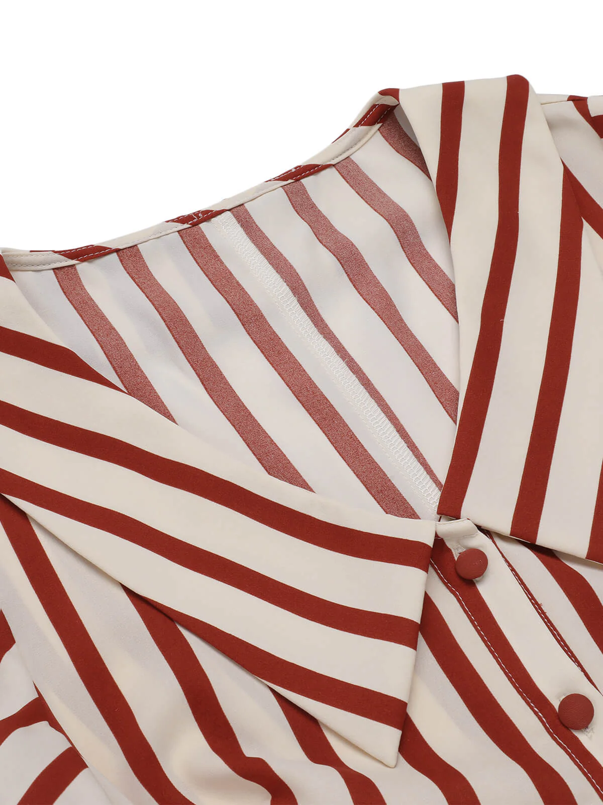 2PCS Green 1950s Striped Blouse & Pleated Skirt - Image 10