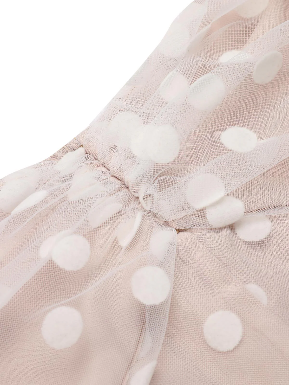 Light Pink 1950s Halter Romper & Polka Dots Skirt - Image 10