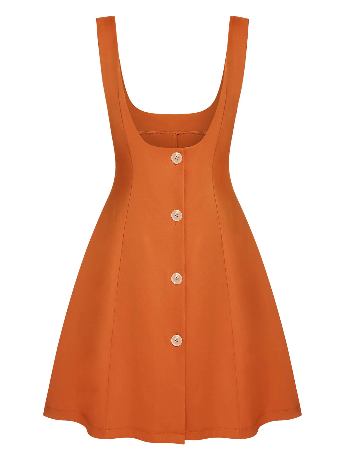 2PCS Orange 1960s Floral Shirt & Skirt - Image 10