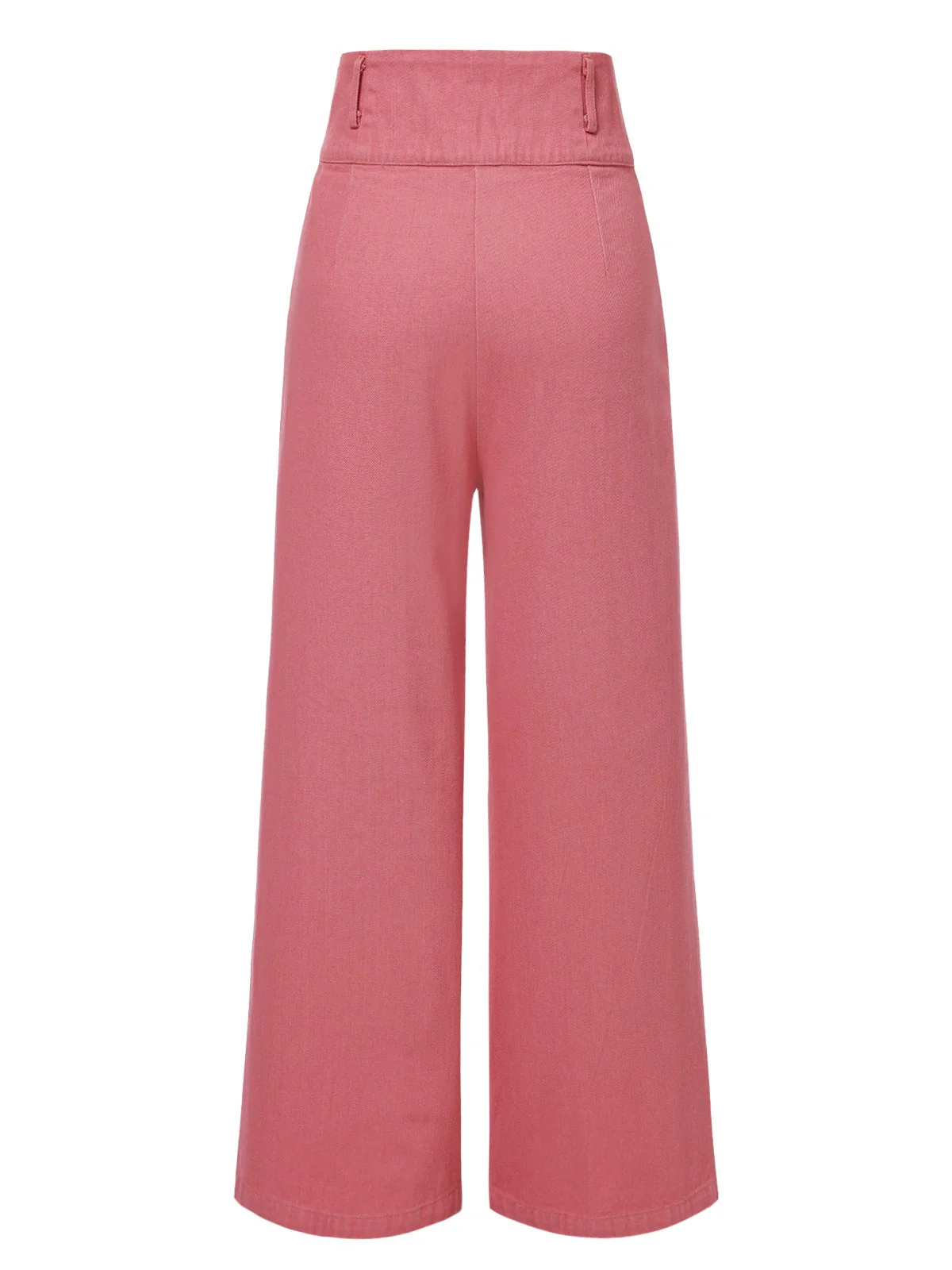 2PCS Pink 1950s Tulip Blouse & Rose Button Pants - Image 15
