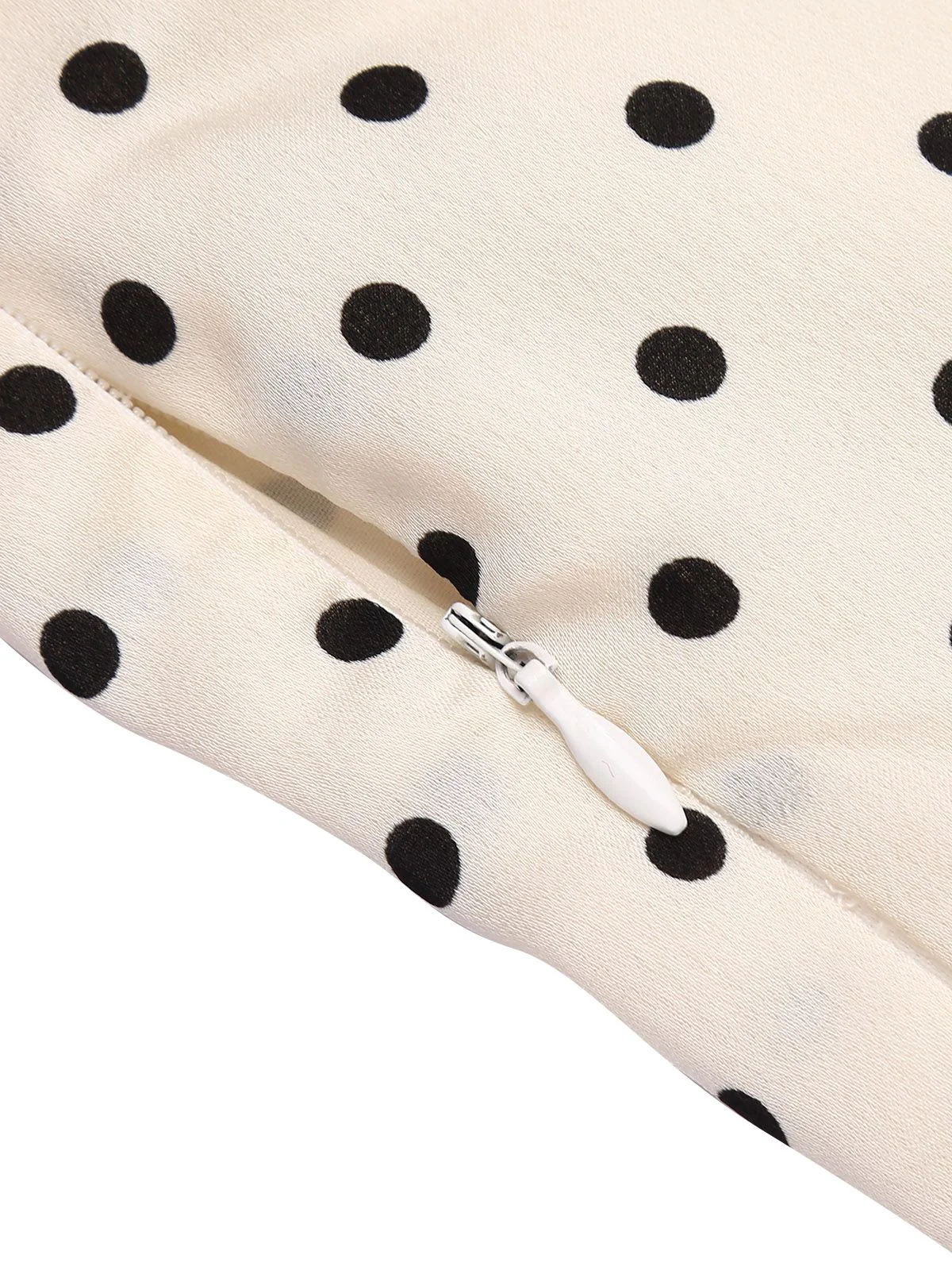 2PCS Polka Dot Ivory Pencil Dress & Sky Blue Strap Dress - Image 10