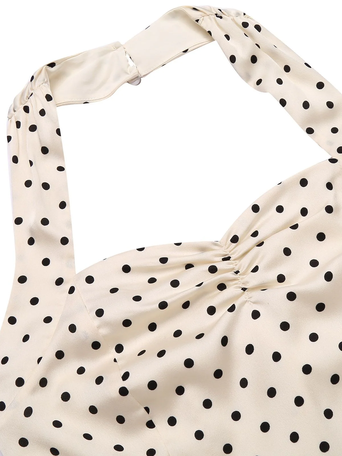 2PCS Polka Dot Ivory Pencil Dress & Sky Blue Strap Dress - Image 6