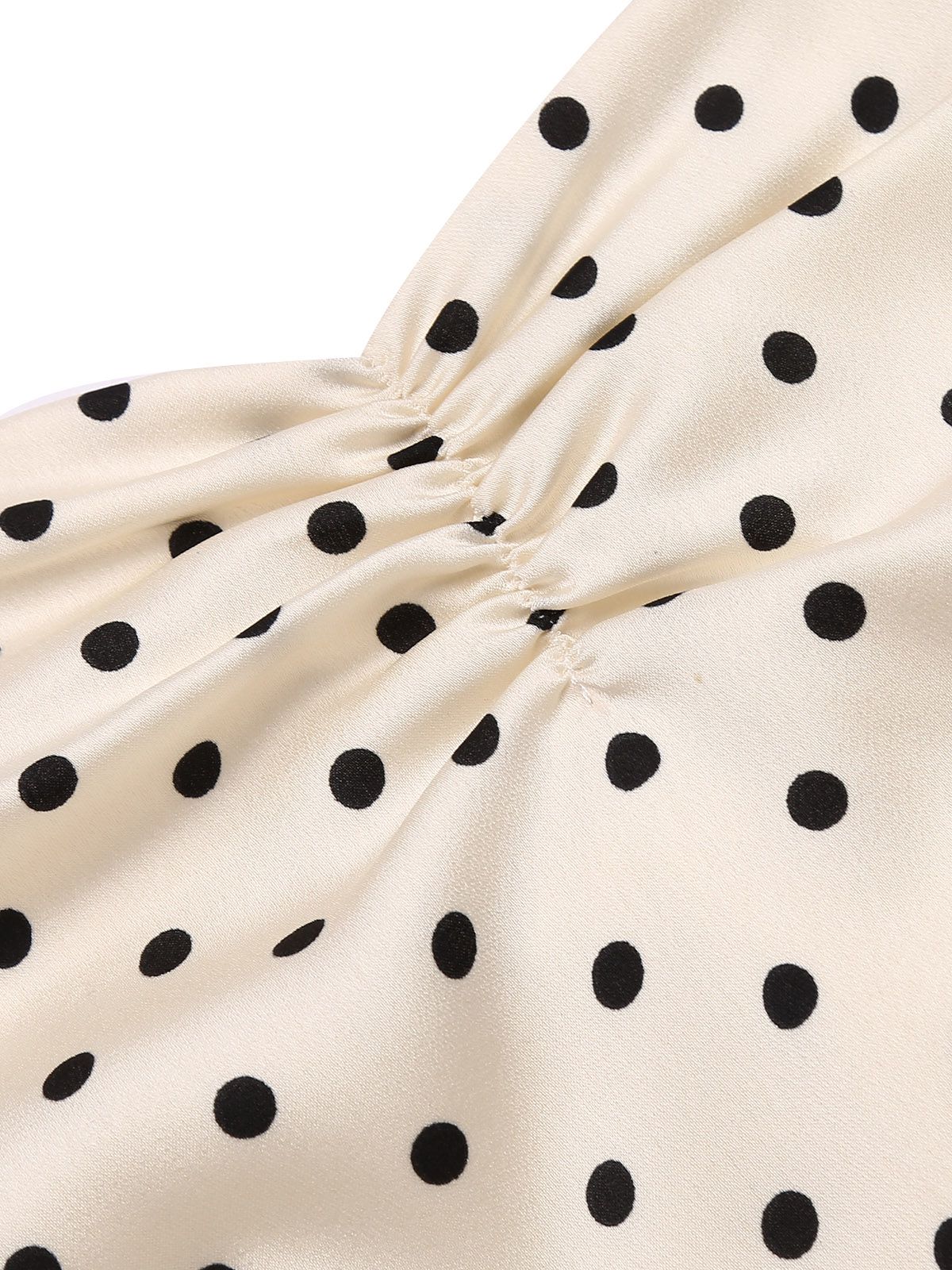 2PCS Polka Dot Ivory Pencil Dress & Sky Blue Strap Dress - Image 7