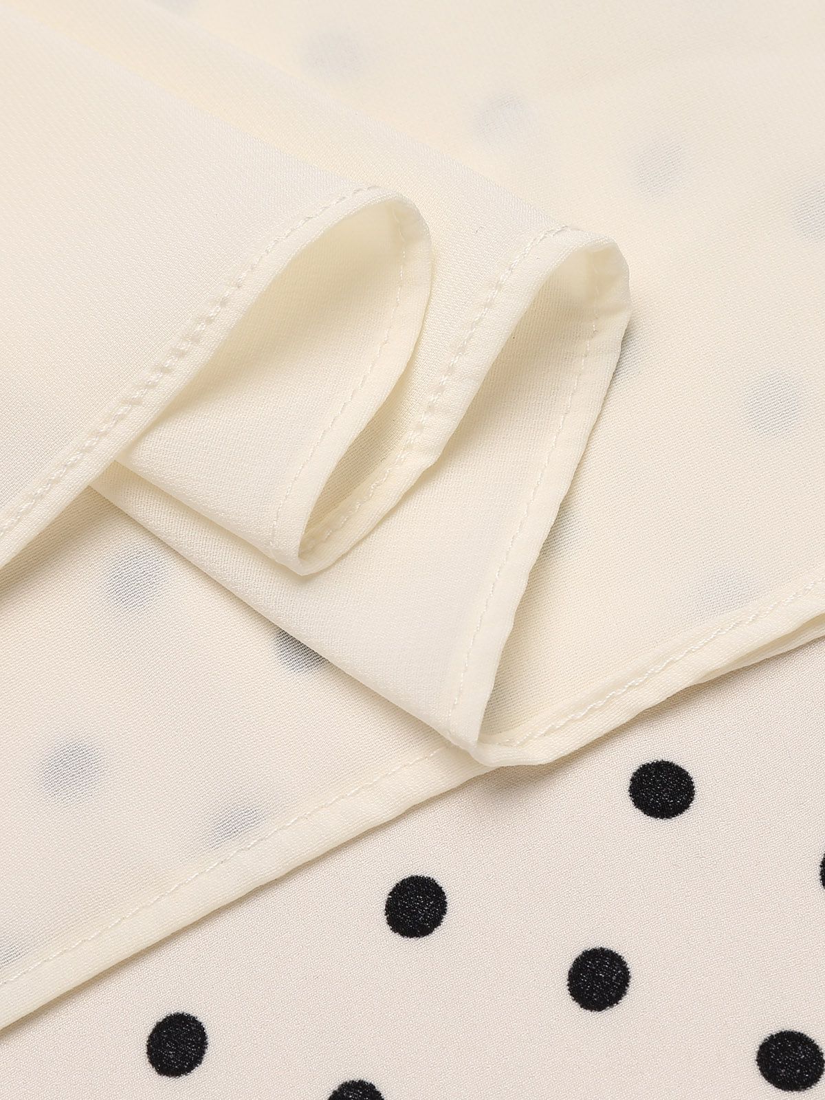 2PCS Polka Dot Ivory Pencil Dress & Sky Blue Strap Dress - Image 9