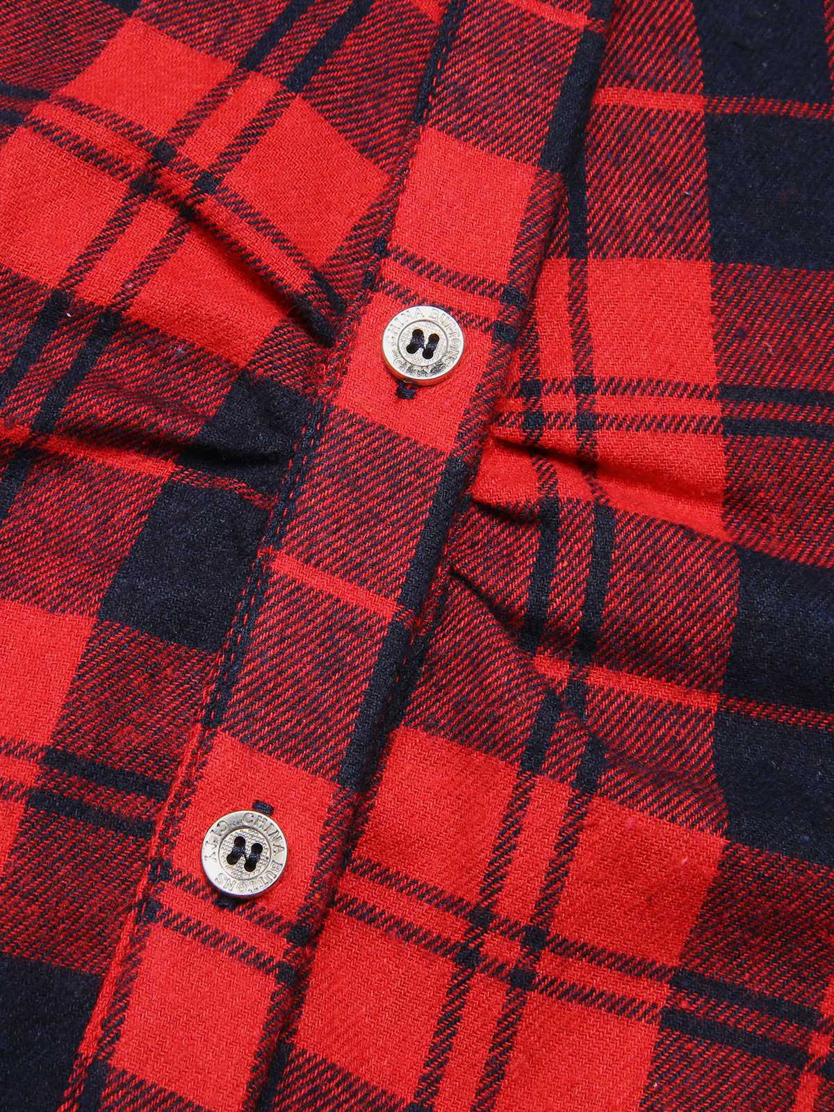Red 1930s Christmas Plaid Jumpsuit - Image 6