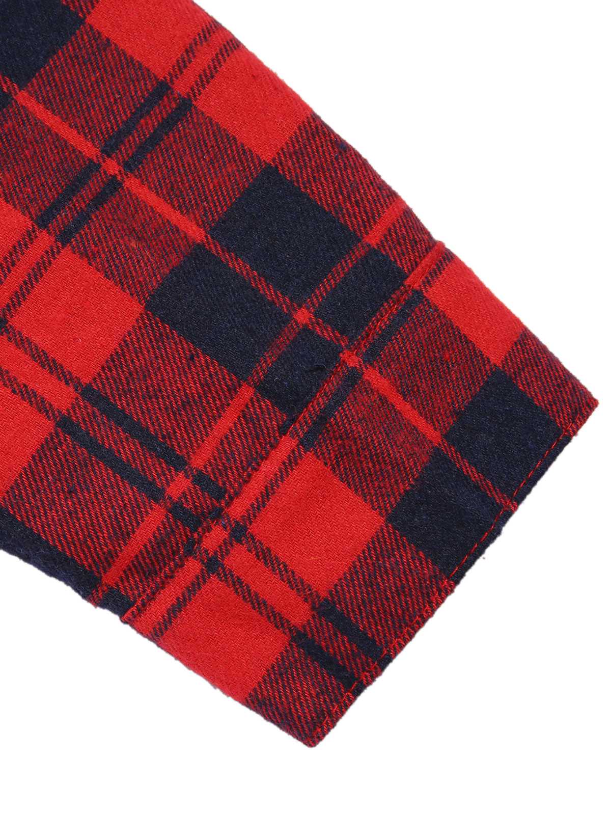 Red 1930s Christmas Plaid Jumpsuit - Image 7