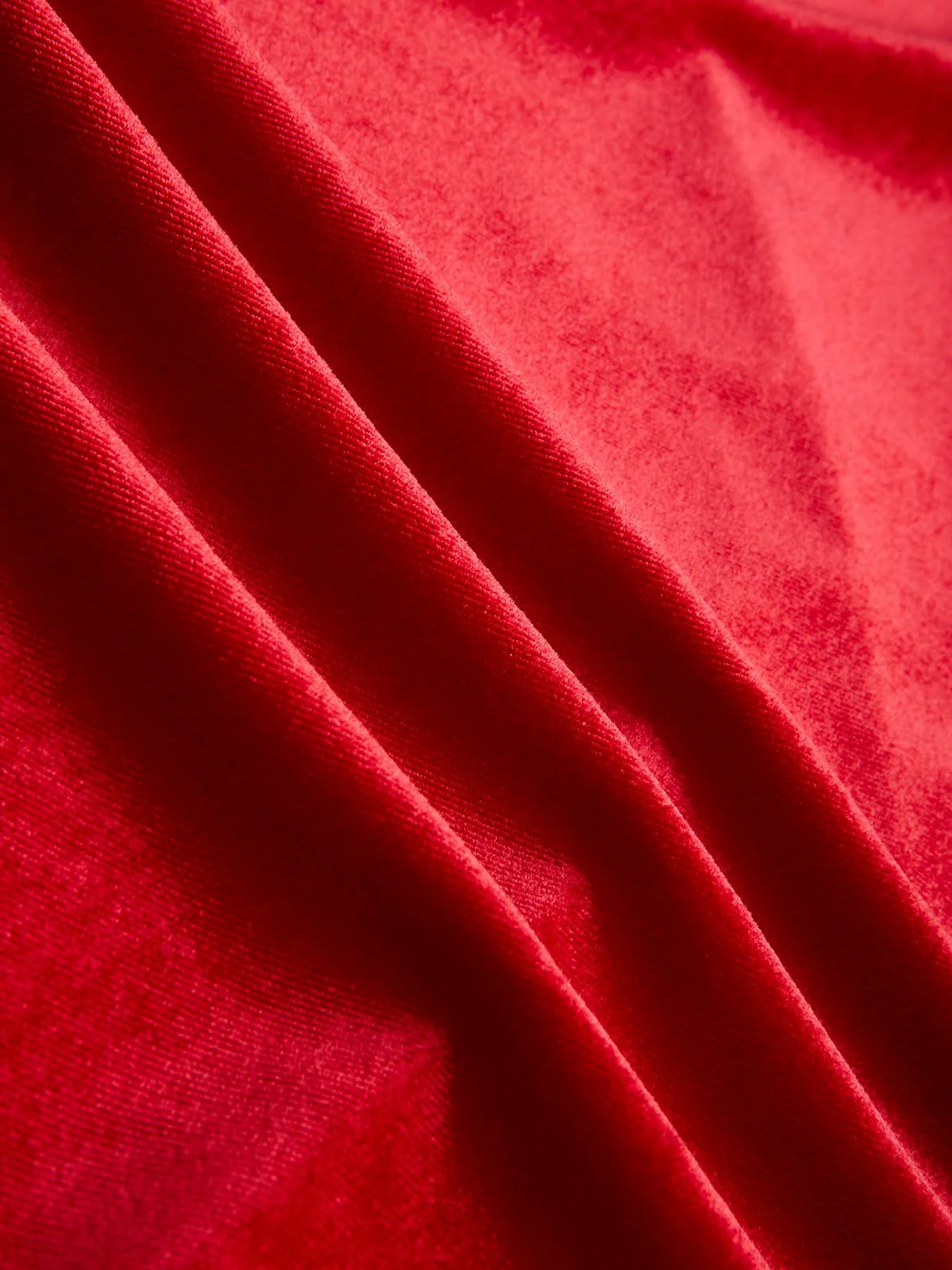 Red 1930s Velvet Lace Tank Top With Gloves - Image 3