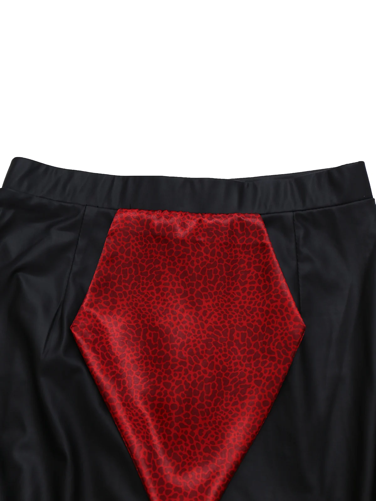 2PCS Red 1930s Wicked Cheetah Mesh Top & Mermaid Skirt - Image 5