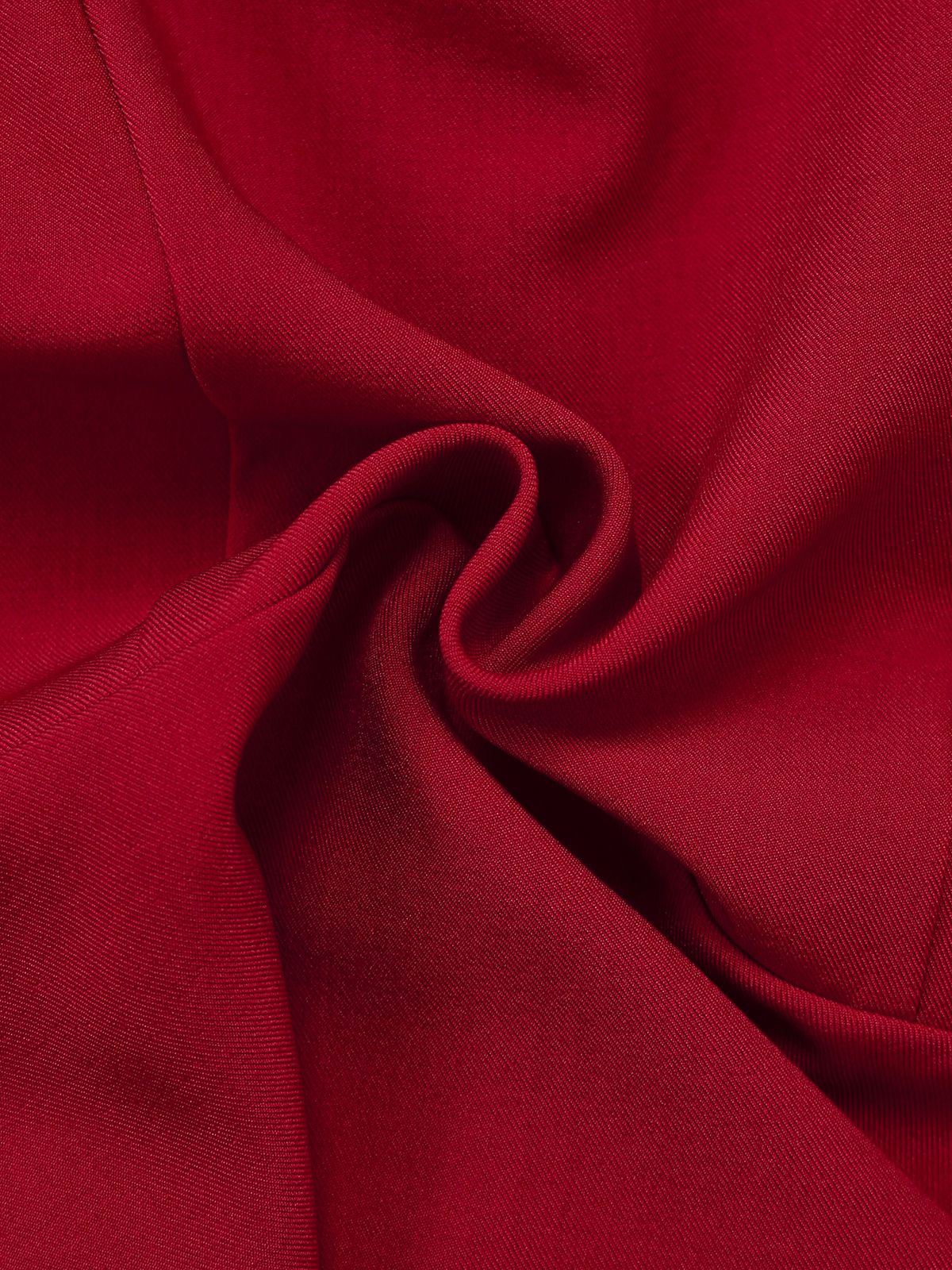2PCS Red 1940s Square Neck Sleeveless Vest & Skirt - Image 6