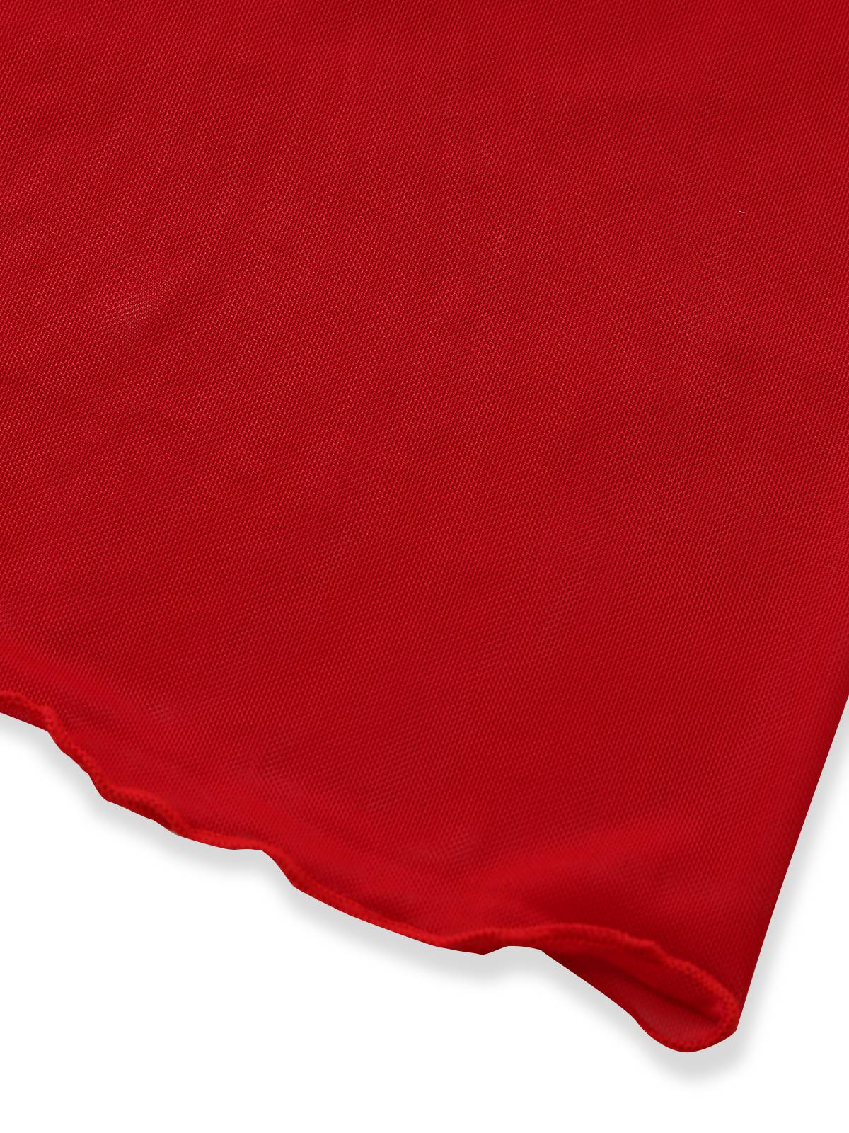 2PCS Red 1960s Cutout Ruffled Tankini Set & Cover-Up - Image 18
