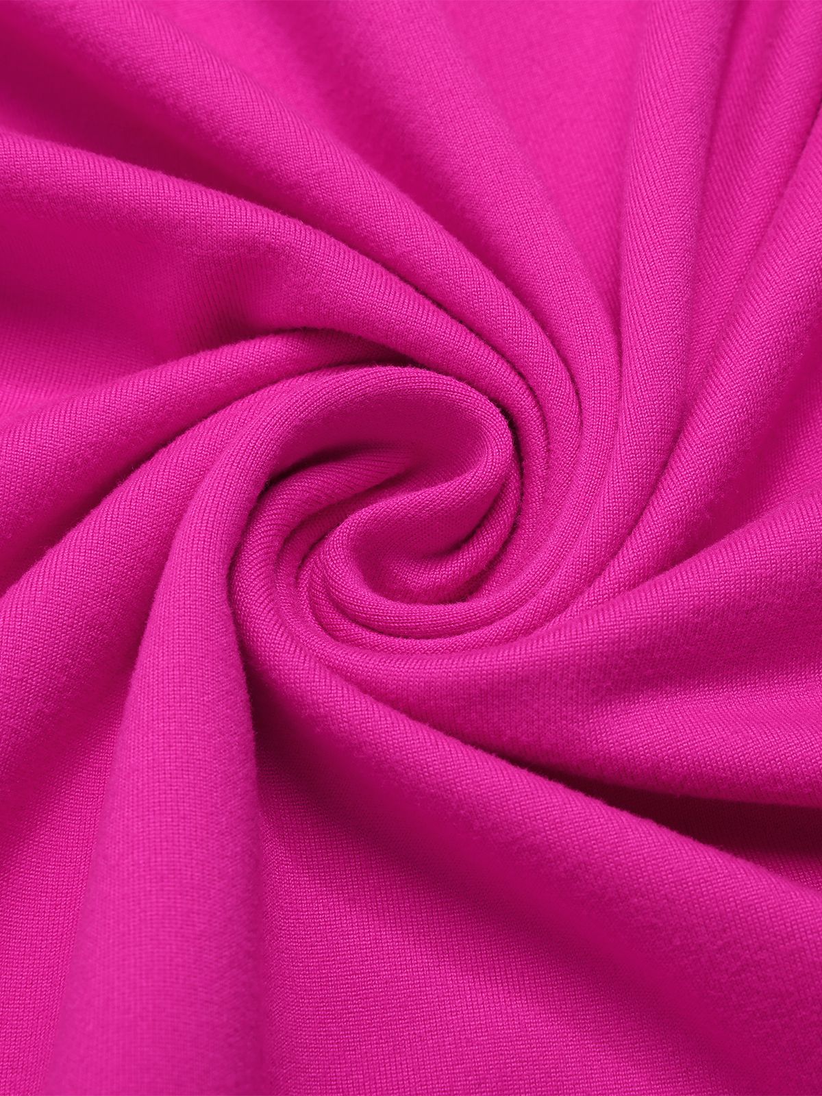2PCS Rose Red 1970s Tube Top & Irregular Skirt - Image 3